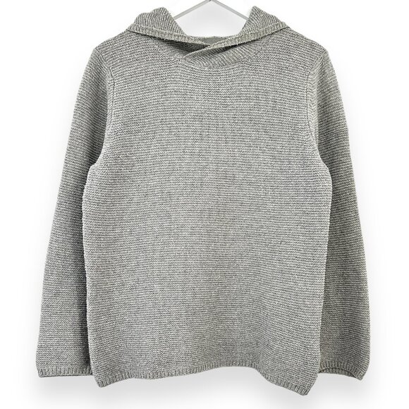 COS Other - COS Gray Wool Blend Relaxed Fit Minimal Knit Hoodie sz S